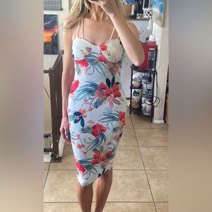 Missguided floral print dress